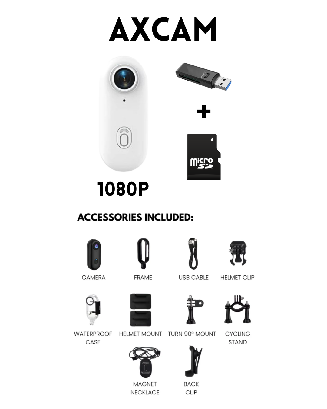 AxCam – 4K/1080p Smallest Magnetic POV Action Camera