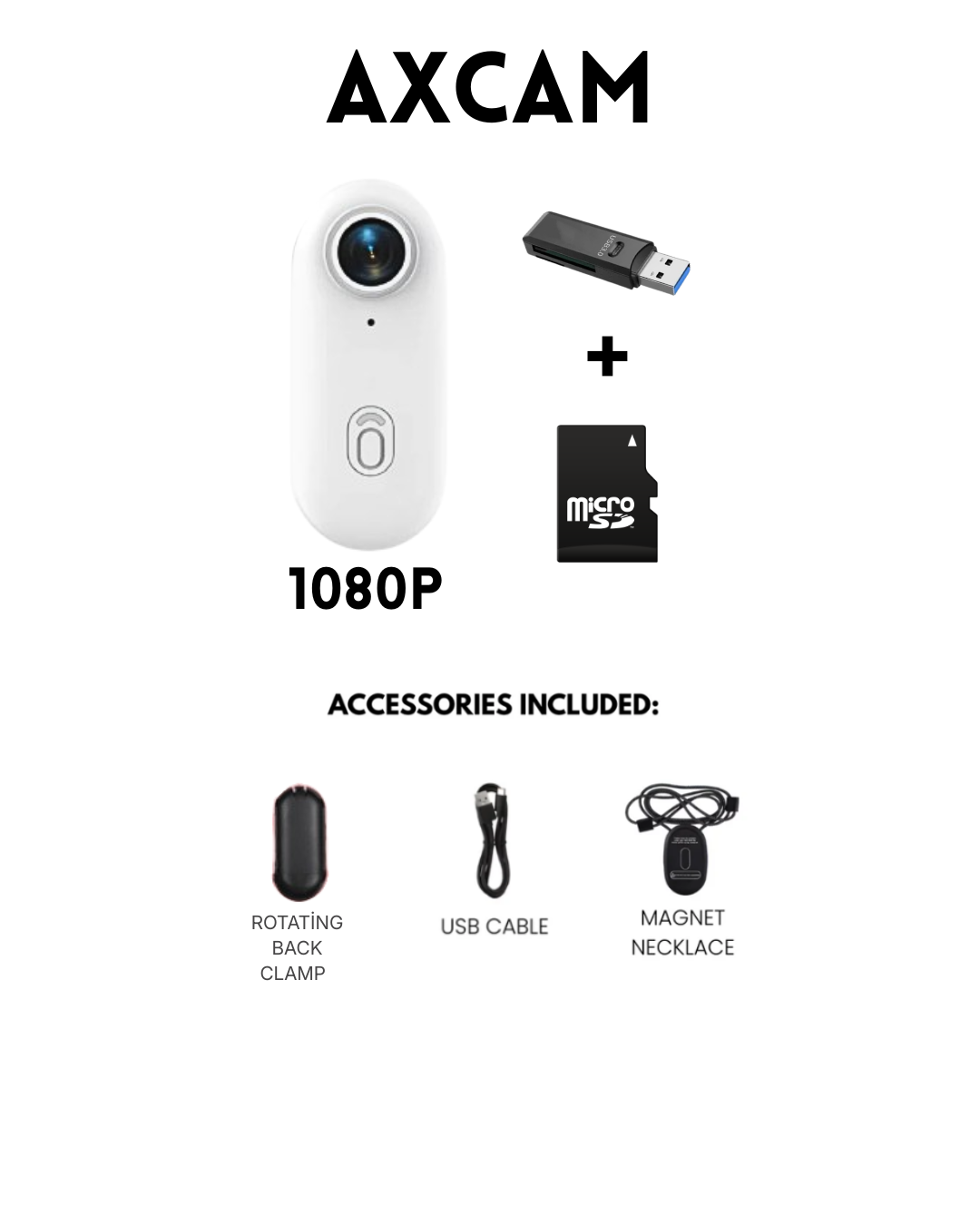 AxCam – 4K/1080p Smallest Magnetic POV Action Camera