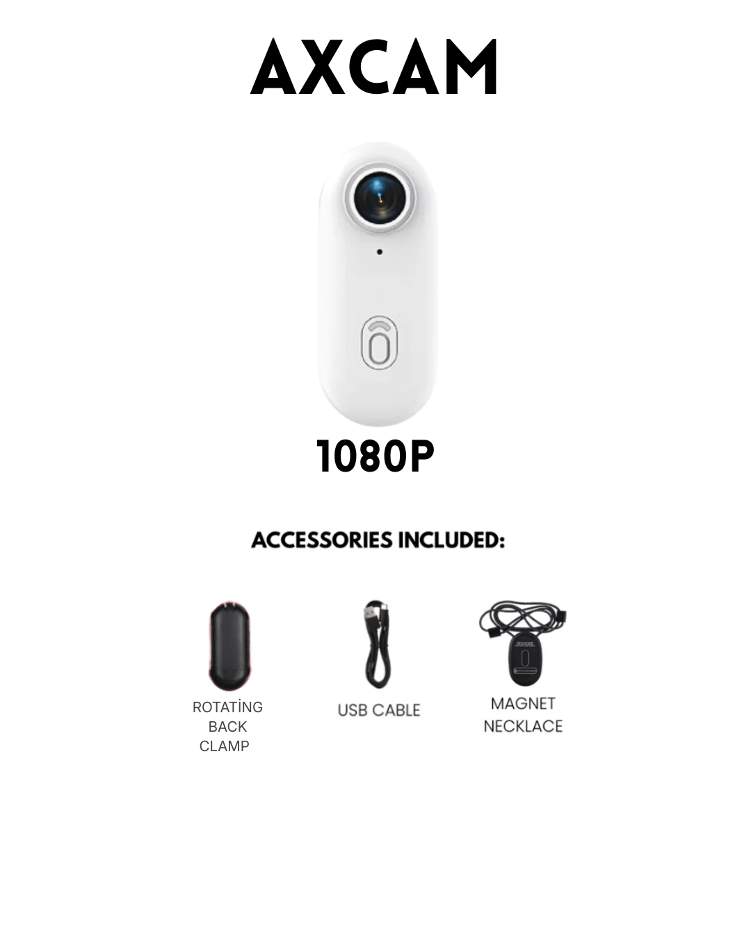 AxCam – 4K/1080p Smallest Magnetic POV Action Camera