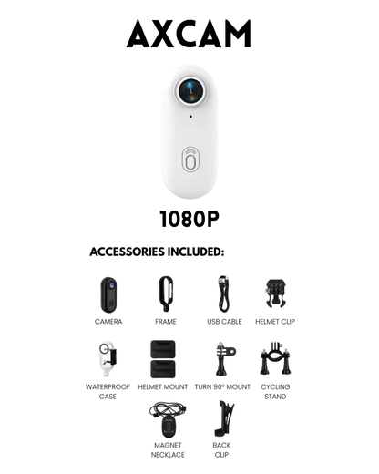 AxCam – 4K/1080p Smallest Magnetic POV Action Camera