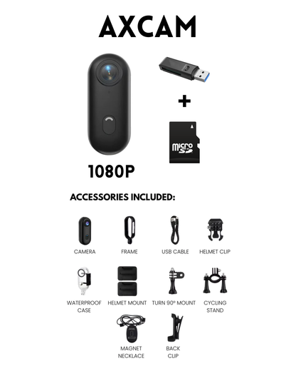 AxCam – 4K/1080p Smallest Magnetic POV Action Camera