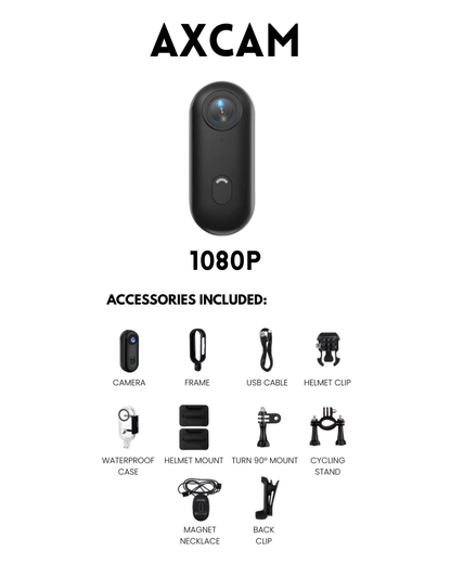 AxCam – 4K/1080p Smallest Magnetic POV Action Camera