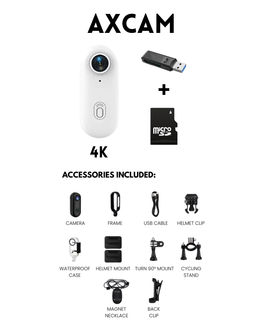 AxCam – 4K/1080p Smallest Magnetic POV Action Camera