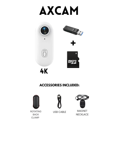 AxCam – 4K/1080p Smallest Magnetic POV Action Camera